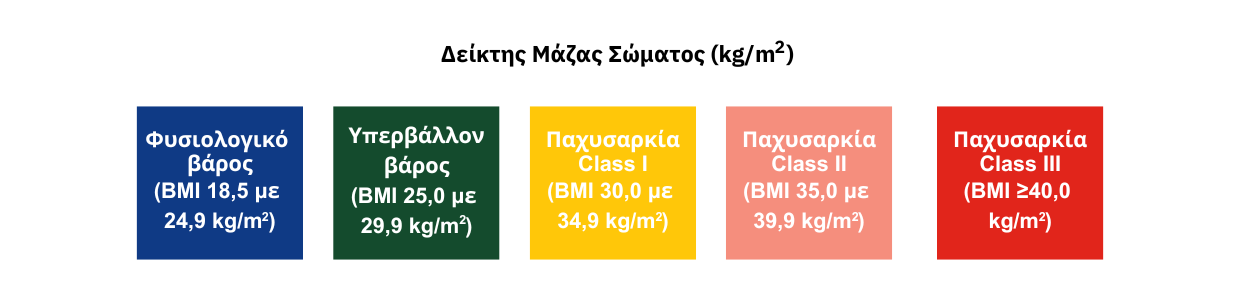 Φυσιολογικό βάρος(BMI 18,5 με 24,9 kg)